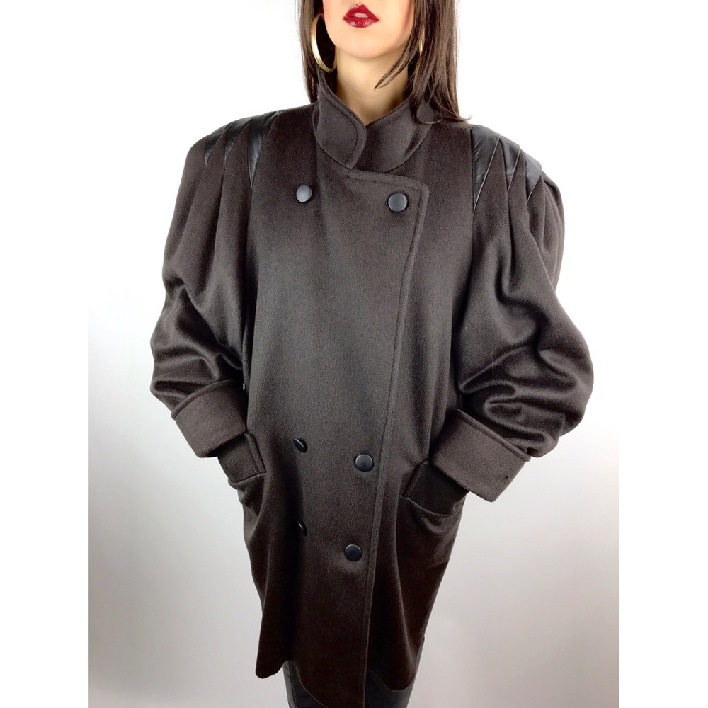 Vintage CHARLES KLEIN couture wool blend coat